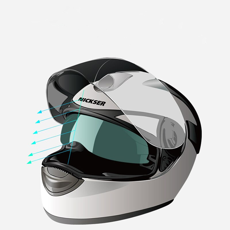 Miniatura 7 de Visor antiempañante casco moto FK22B-02